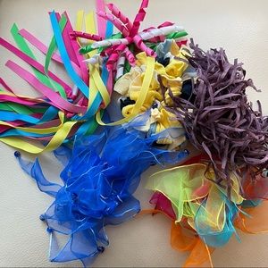 Hair Accessories Grab Bag; Scrunchies & Hair Clip